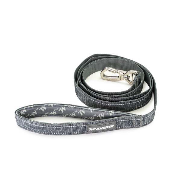 Winchester Pet Deluxe Reflective 6-Foot Carabiner Poly Webbing Leash, Stretch