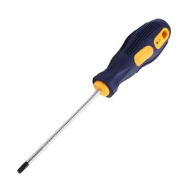 Auniwaig Torx Screwdriver, T20 Security Magnetic Star Screw Driver with 100mm CR-V Shaft and Black Yellow Handle, 1 Pcs
