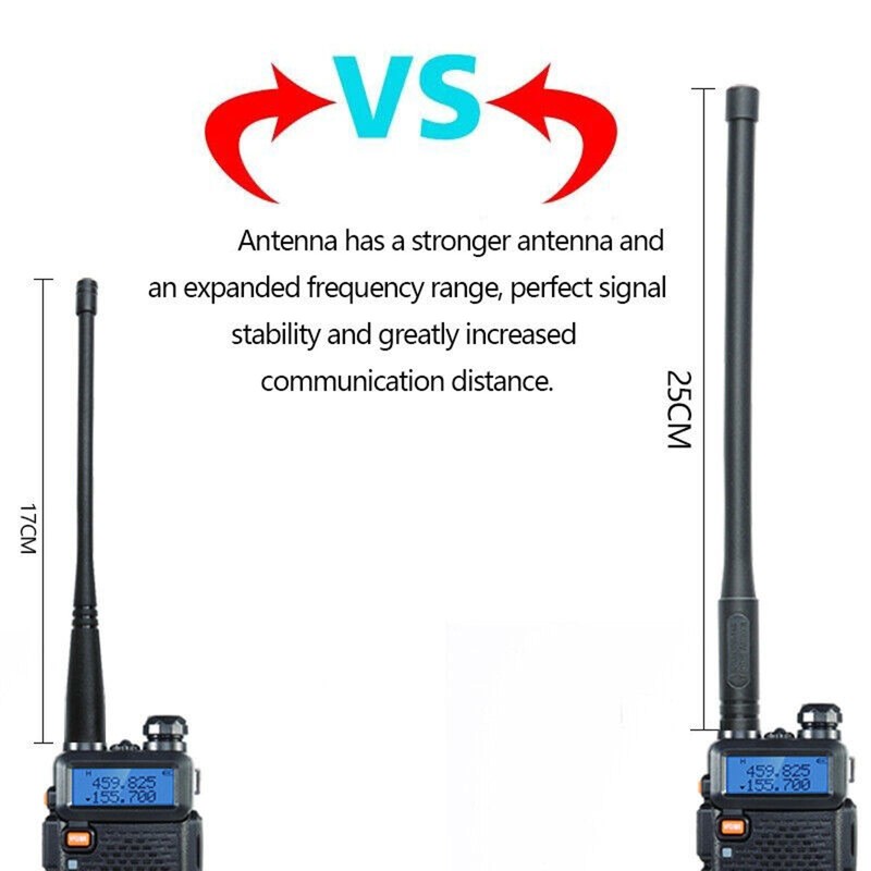 Walkie Talkie Tactical Antenna High Gain SMA Female Dual Band