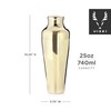 Viski Parisian Cocktail Shaker Set, 25 oz Gold Plated Stainless