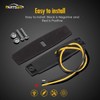 Partsam 20Pcs 3.8" Thin line Amber/Red LED Marker Clearance Lights