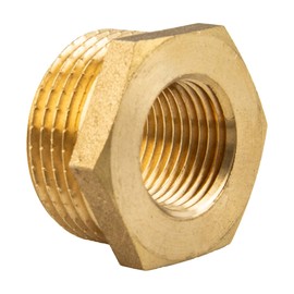 tecuro Reducer Male Thread G 2 x Internal Thread Rp 1 1/2 Inch, MS Blank CW617N