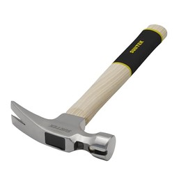 Surtek 408RG Martillo de uña curva pulido con mango de madera, 16 oz                                                                                  