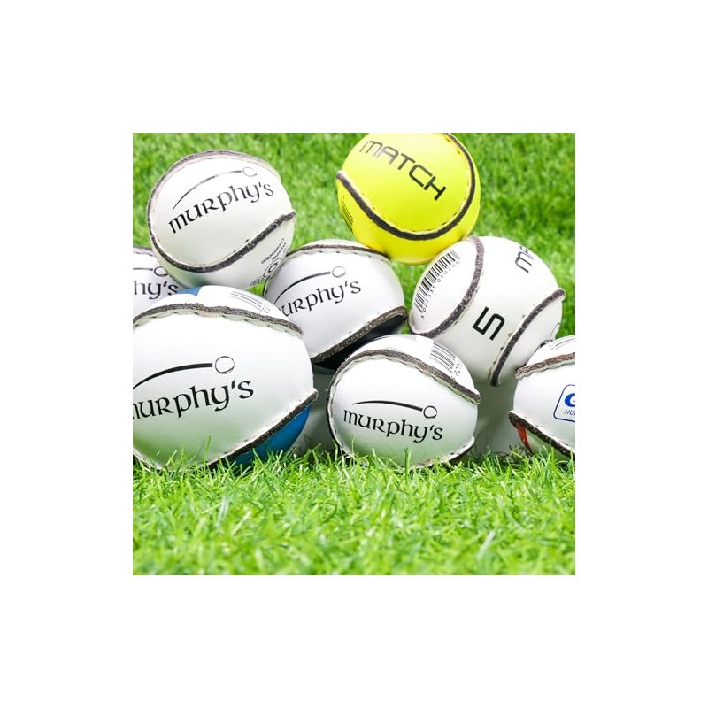 Murphy's Hurling Sliotar Match Ball,White, 5