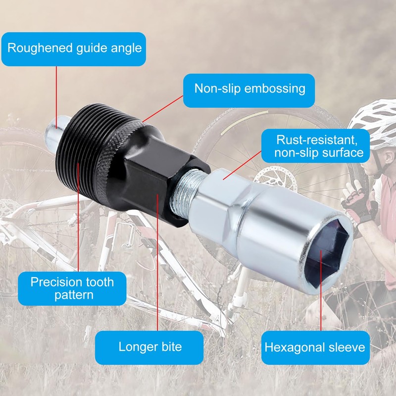EUZUXU Crank Arm Puller Removal Tool Bicycle Extractor Pedal Road