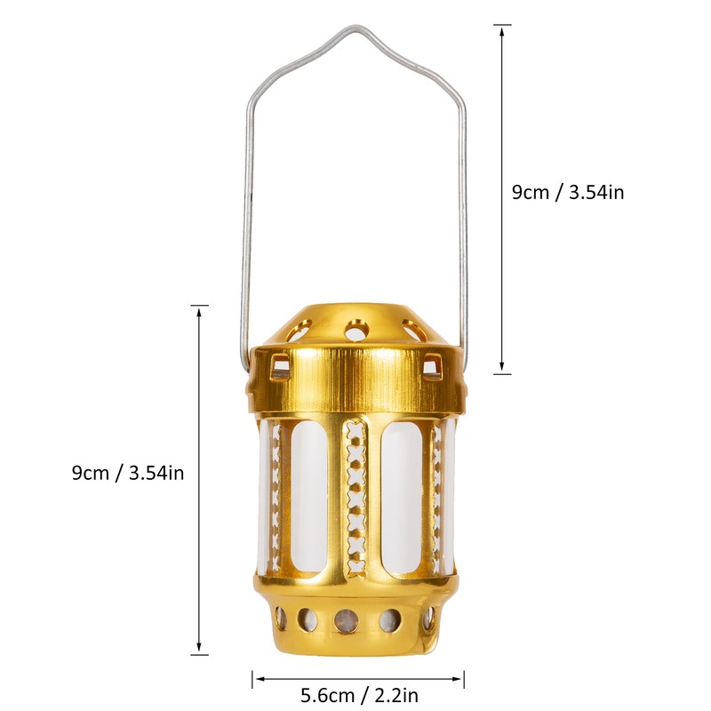 Portable Candle Lantern Night Fishing Hanging Outdoor Camping Aluminium Alloy
