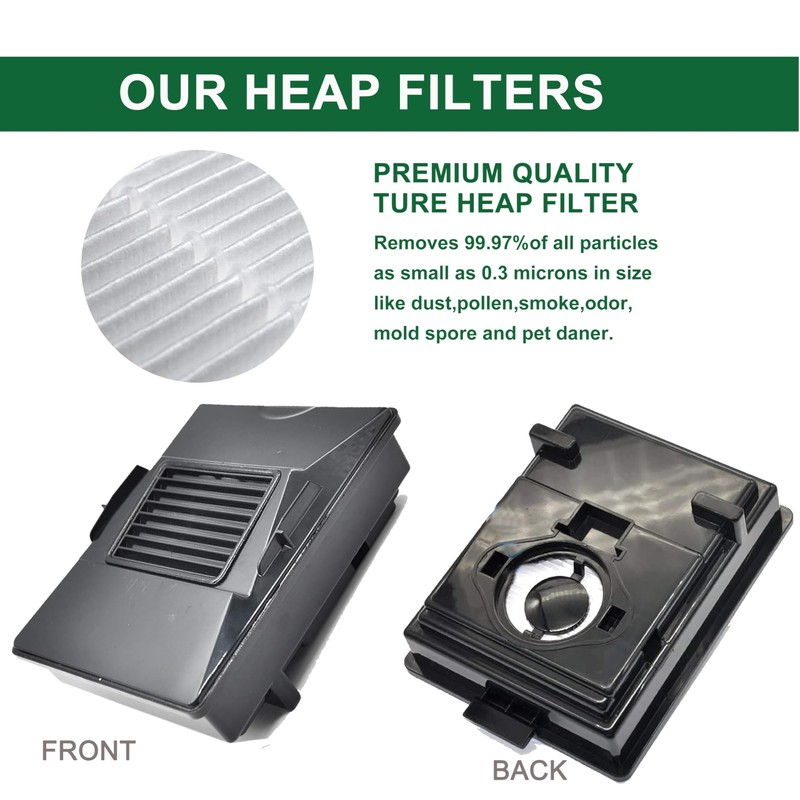 EZ SPARES 2Pcs Compatible With Rainbow,Rexair Cleaner E Series R10520,R-10520,R12106B,Washable