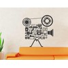 Heaven Decors Retro Video Shooting Camera Black Wall Sticker Size(59
