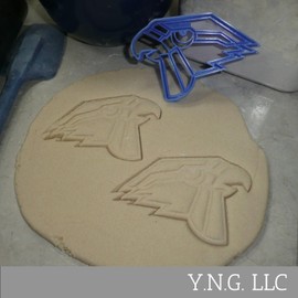 YNGLLC FALCON HEAD FAST FLYING BIRD OF PREY DETAILED COOKIE CUTTER MADE IN USA PR4610, Blue