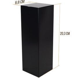 Dosenritter 4 x Square Storage Jars/Tea Canisters, Aroma-Proof Metal for Approx. 250 g, Earl Grey, 20.3 x 6.8 x 6.8 cm (H x W x D), Also Ideal as a Coffee or Spice Box