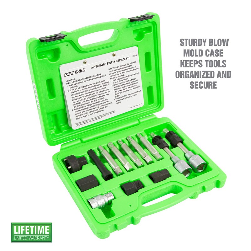 OEMTOOLS 37275 Alternator Decoupler Pulley Service Kit, Alternator Pulley Removal