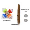 DS. DISTINCTIVE STYLE Bird Perch Stand Toy with Rotatable Balls,