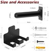 Rumoid Wall Mounted Weight Plate Holder, 4 Pack, with 1