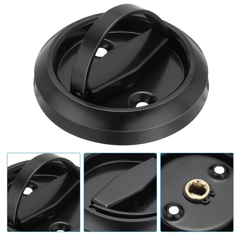 PATIKIL Recessed Door Handles, 2 Pcs Round Flush Pulls Stainless