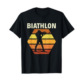 Biathlon Retro Biathlon Skiing Shooting Sport T-Shirt
