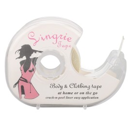 Double Sided Tape for Clothing and Body, 2 Rolls Transparent Fearless Tape for Strapless Dress V Neck Clothes, 32.8 Feet Anti Invisible Fabric Tape Double Sided, No Residue