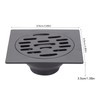 Hapivida Floor Drain, 3.89 Inch Stainless Steel Square Shower Floor