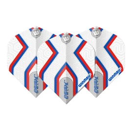 WINMAU Dart Flights - Prism Delta Epix Extra Thick 100 Micron - 1 Set per pack (3 darts Flights in total) - Professional Darts Accessories - White Dart Flights