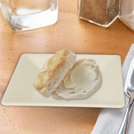 TrueCraftware- 8-1/4” x 8-1/4” Square Plate Passion Pearl Color Melamine Set of 3- Dinner Plates Reusable Dishes Plates Perfect for Dishes Dishwasher Safe Break-Resistant