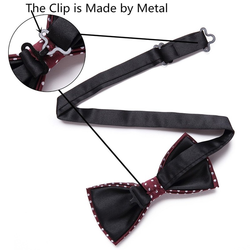 AUSKY 8-Pack Pre-Tied Bow Ties for Men & Boys |