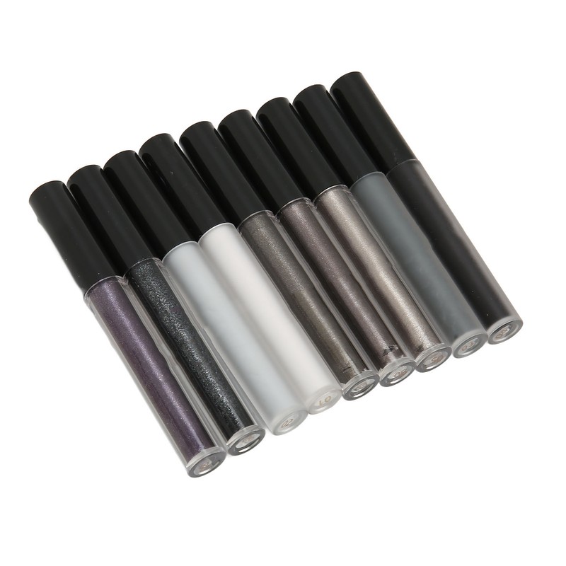 9Pcs Household Liquid Eye Shadow Set Makeup Shine Finish Matte