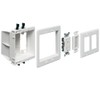 Arlington TVBU505K-1 TV Box Recessed Outlet Wall Plate Kit with
