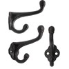 Fuxxer® Rustic Iron Hooks Coat Hooks Cast Iron Design Vintage