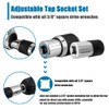 HaoTrade 2 Pcs 3/8" Drive Tap Socket Set, Screw Tap