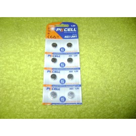 PKCELL LR41 AG3 (8 pieces) 392 SR41 192 Alkaline Button Battery for Toys, hearing aids