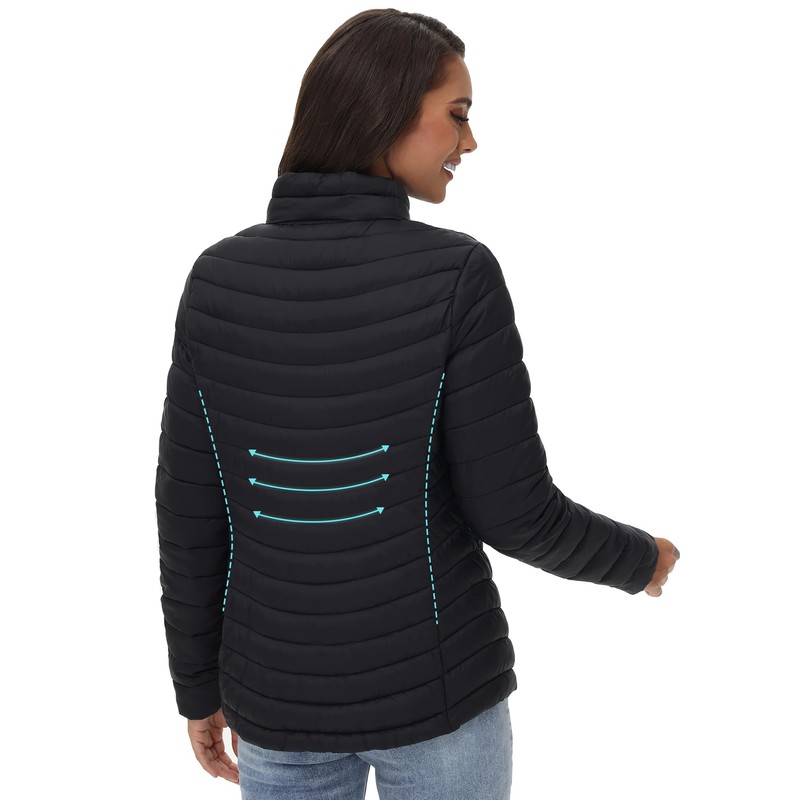 ROYAL MATRIX Women's Packable Puffer Jacket Lightweight Quilted Puffer Jacket