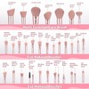 MAANGE 30-Piece Make Up Brush Set with Powder Puff &