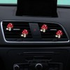 4Pcs Red Mushroom Car Accessories Mushroom Car Air Freshener Vent