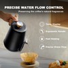 Nueve&Five Gooseneck Electric Kettle with Thermometer， Black Electric Kettle 1L