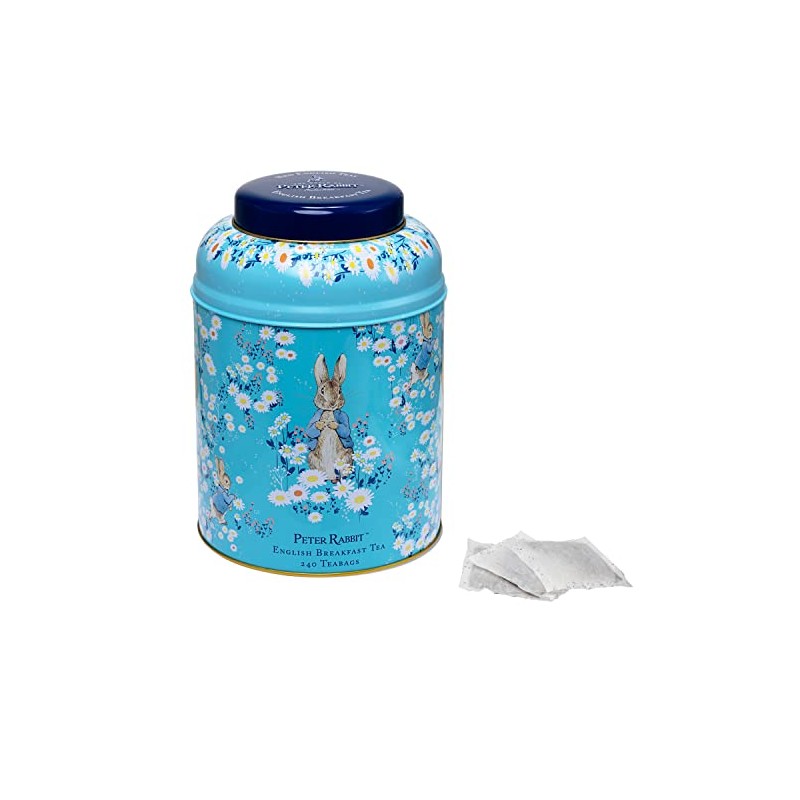 New English Teas Peter Rabbit's Daisies Tea Tin with 240