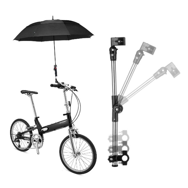 Flexzion Bicycle Umbrella Mount Holder – Adjustable Swivel Connector Stand