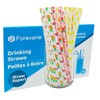 FOREVERIE Party Paper Straws for Drinking, Fun Disposable Straws Bulk,