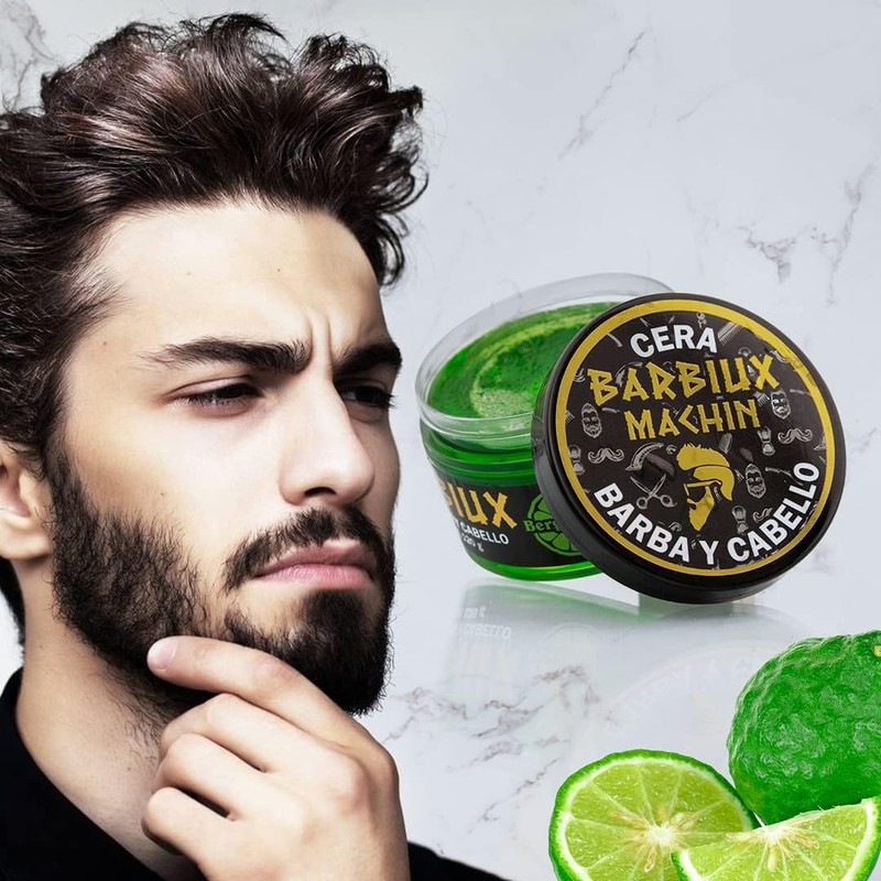 Cera Para Cabello Hombre Bergamota + Crecimiento Barba Barbiux