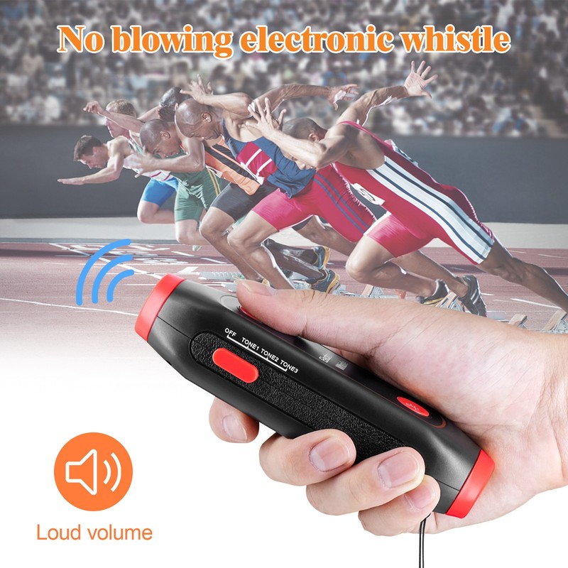 Electronic Whistle 3 Tone 3 Volume Level Blow Free Whistle