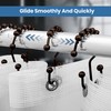 Utopia Bedding Double Glide Roller Shower Curtain Hooks, Double Sided