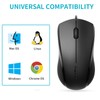 RAPOO N1600 Superlight Wired USB Mouse - 1000DPI Optical, Ergonomic