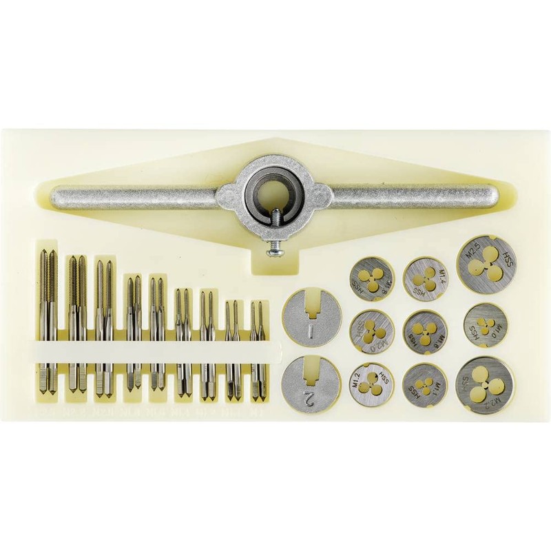 TOOLCRAFT TO-7106694 Tap Set HSS M1, M1.1, M1.2, M1.4, M1.6,