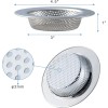 Honmein 2 Pcs Sink Strainer for Most Kitchen Sink Drain