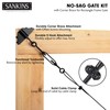 SANKINS Anti-Sag Gate Kits for Wooden Fence, Black Gate Support