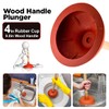 SUPPLYGIANT SU3222 Sink Plunger - Heavy Duty Rubber Plunger for