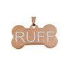 Placa de Identificación para Perros, Acero Inoxidable, (, Oro Rosado)