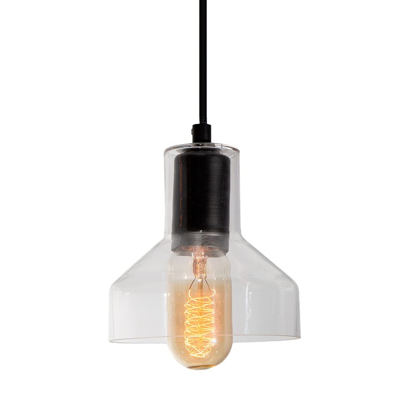 Lámpara Colgante Vintage Negro E27 40w 1 Luz