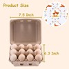 LyingPig Vintage Egg Cartons 30 Pack with Labels, Natural Paper