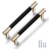 Gutuwellea 12 Pack 5 Inch 128 mm Knurled Cabinet Handles