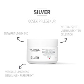 Goldwell Dualsenses Silver 60 Second Treatment for Grey and Cool Blonde Hair 200 ml