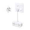 TROND Outlet Extender with 6 Inch Cord, Flat Plug Adapter